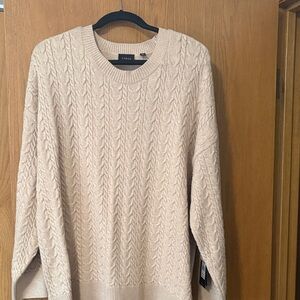 CYRUS Cream Cable Knit Sweater